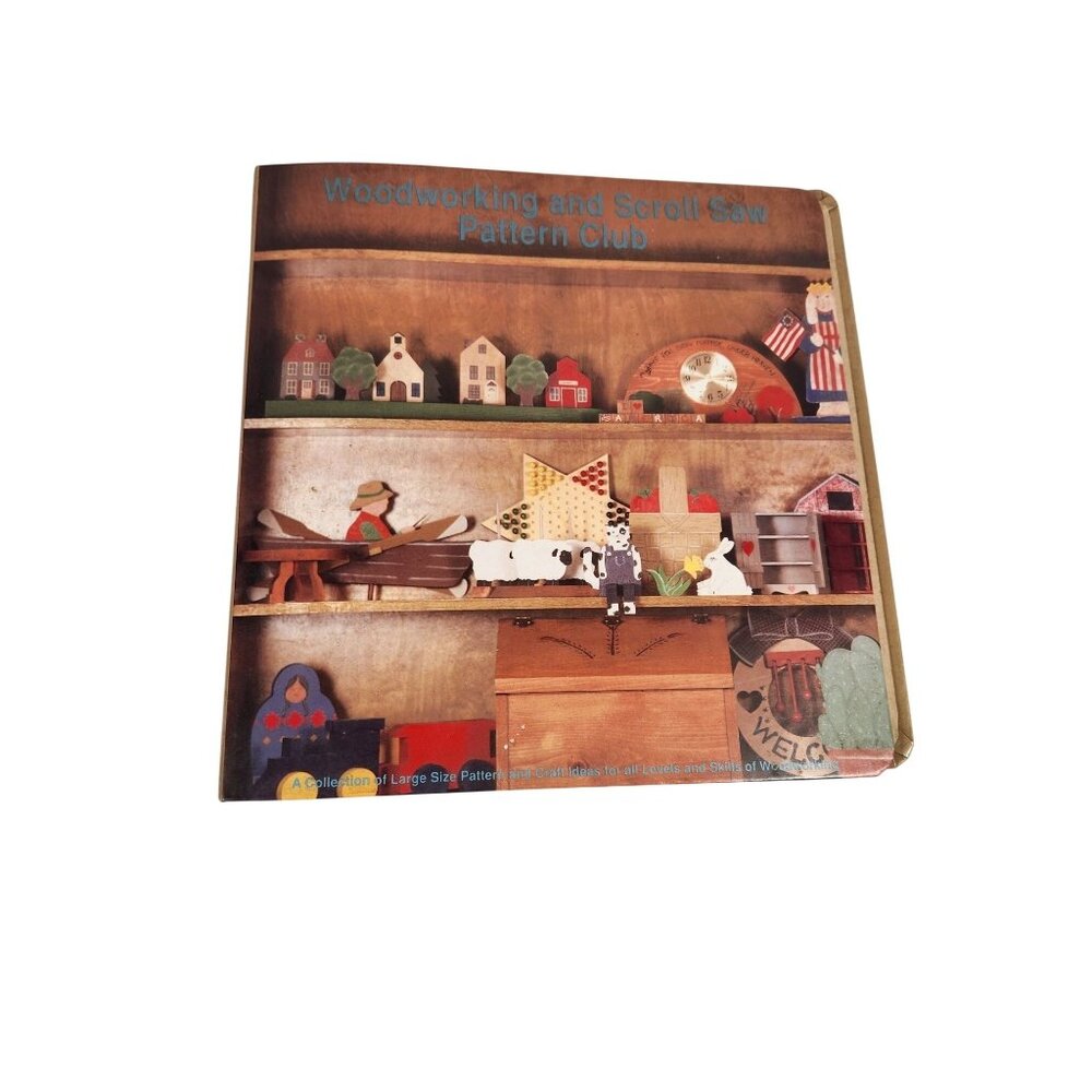VINTAGE DREMEL Woodworking and Scroll Saw Pattern Club Binder w Magazine Complet